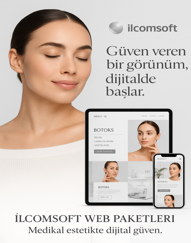 Profesyonel klinik web siteleri, dijital vitrin görevi görür.