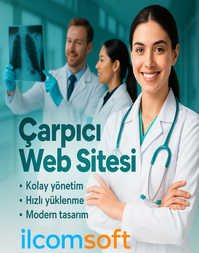 İlcomsoft sağlık projeleri, modern estetikle birleşir.