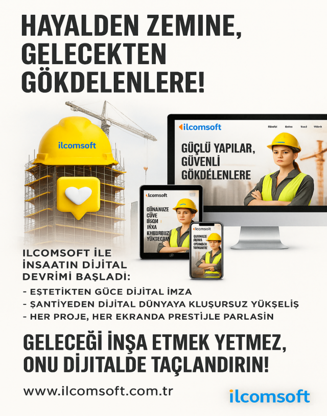 İnşaat firmaları için modern web tasarım ile projelerinizi dijital vitrine taşıyın.
