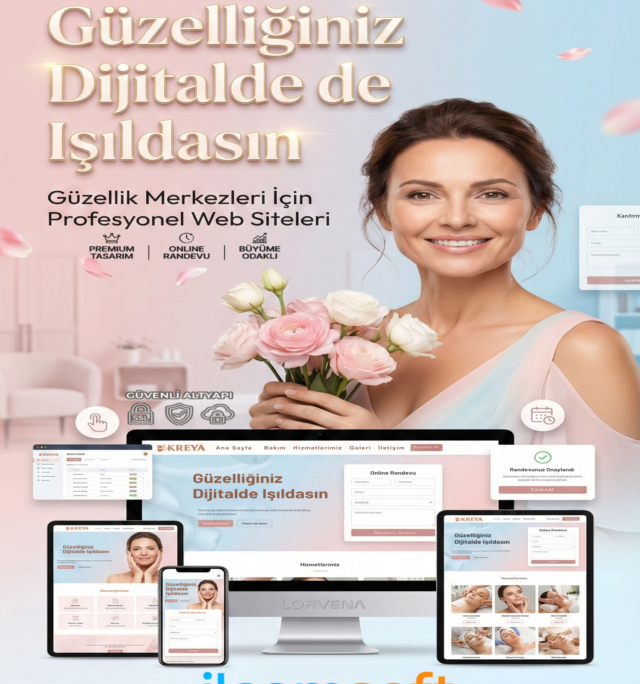 randevu sistemli güzellik salonu web sitesi