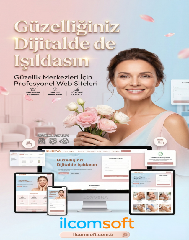 randevu sistemli güzellik salonu web sitesi