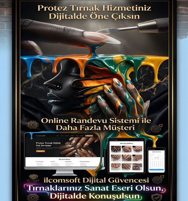 nail studio web sitesi tasarımı