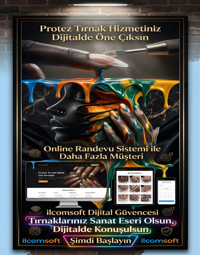 nail studio web sitesi tasarımı