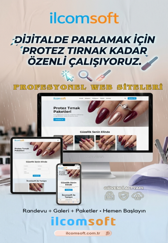 müşteri yorumlu nail studio web sitesi