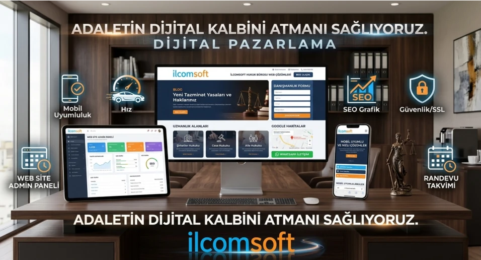 Avukat Web Sitesi + Güçlü Admin Paneli