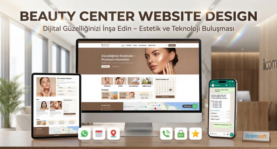 güzellik kliniği web sitesi tasarımı