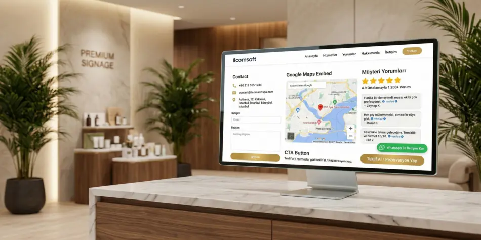 spa müşteri yorumları bölümü web sitesi