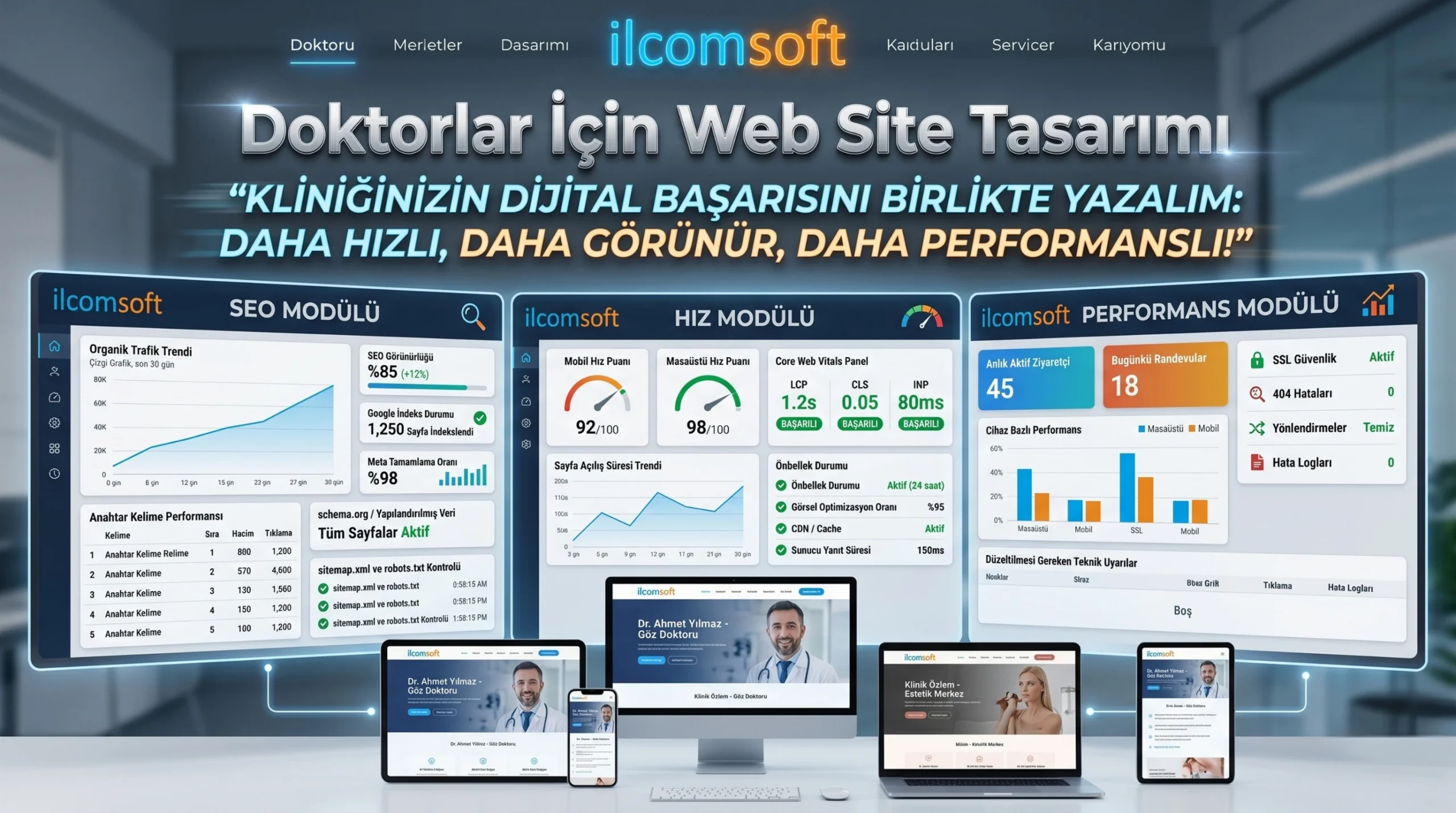 KVKK uyumlu doktor web sitesi